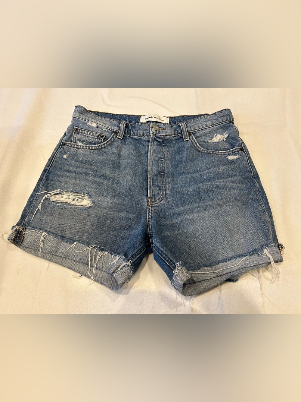 Women’s reformation Jean shorts